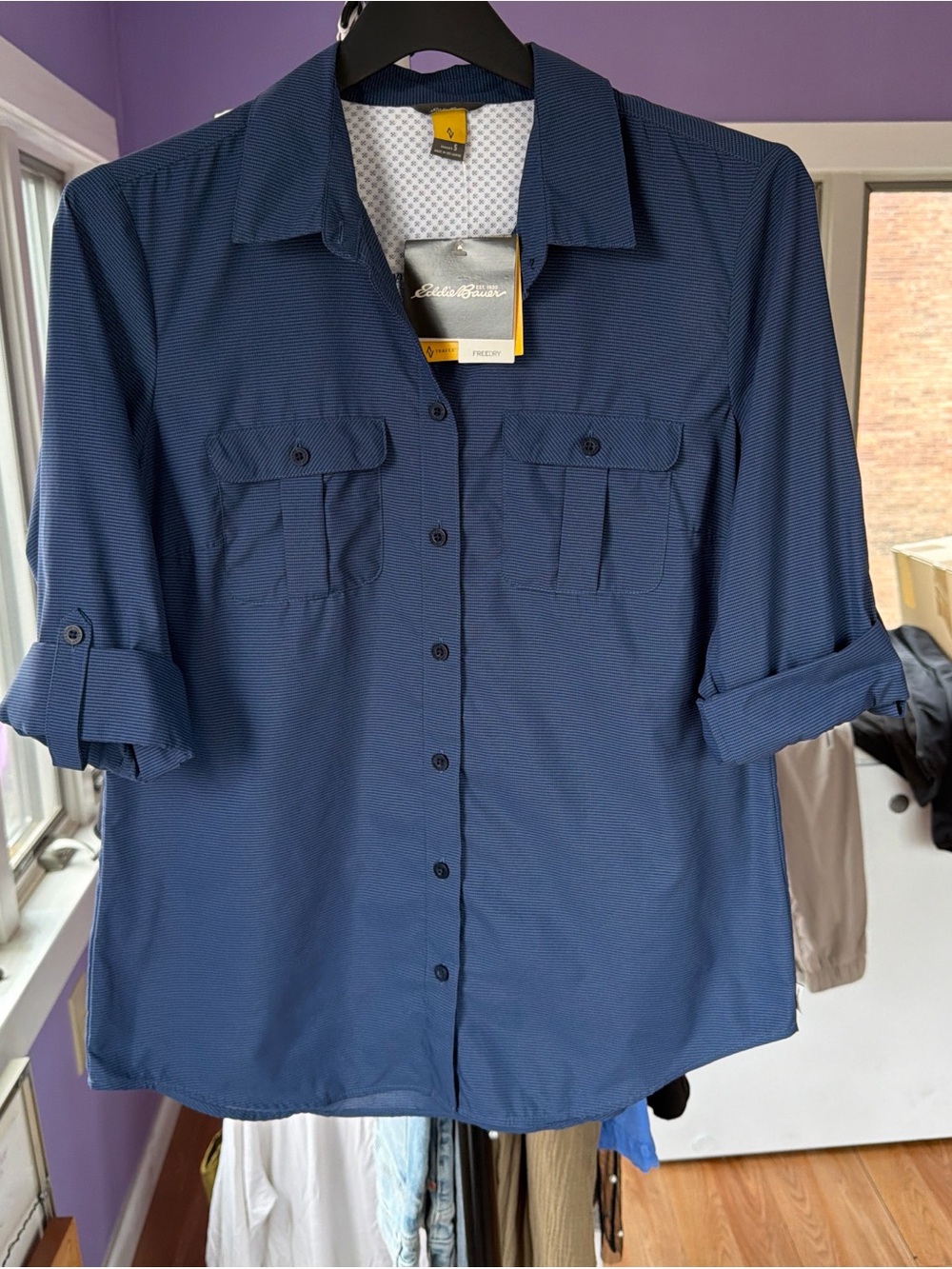 Eddie Bauer Women’s Mountain Shirt size S with SPF 50 -NWT